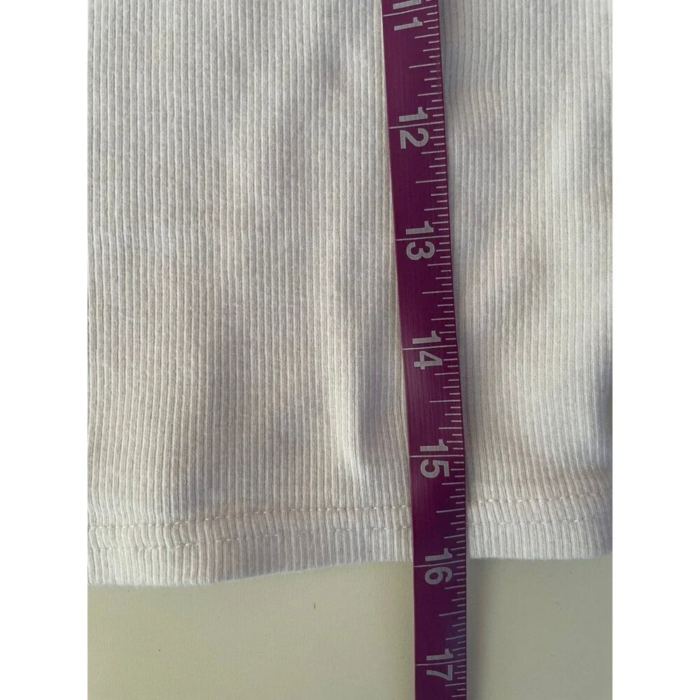 Supré White Mock Neck Crop Top Size S